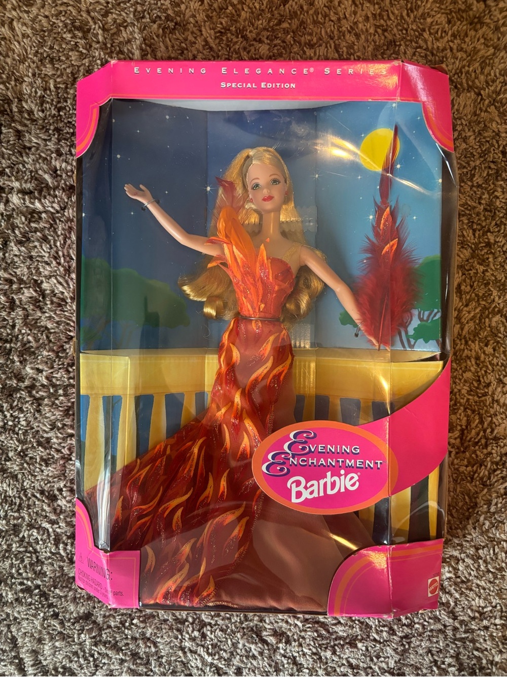 Vintage Barbie Evening Enchantment Special Edition Pink & Orange Gown Doll